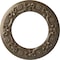 Ekena Millwork Ribbon with Bow Ceiling Medallion (Canopies up to 7 1/2"), 12 1/4"OD x 7 1/2"ID x 7/8"P, Warm Silver CM12RIWSS - alternate 1